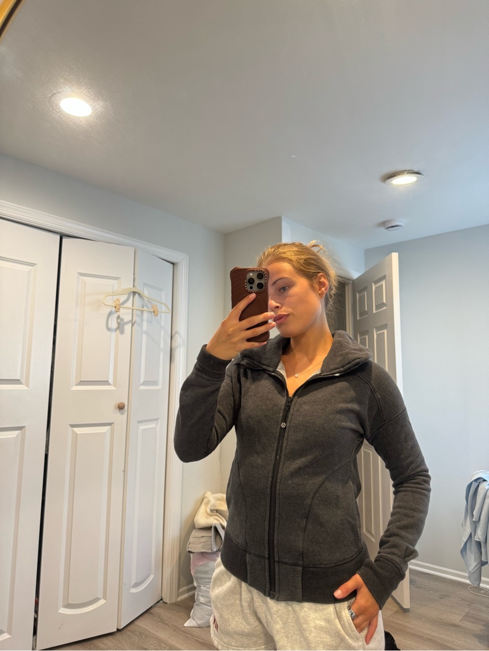 lululemon athletica Dark Charcoal Gray Full‑Zip Jacket